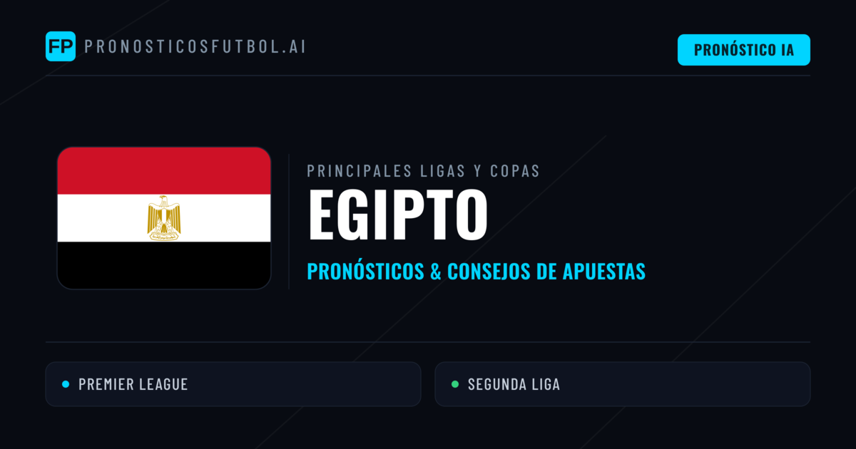 Pronósticos deportivos de Egipto y consejos de apuestas