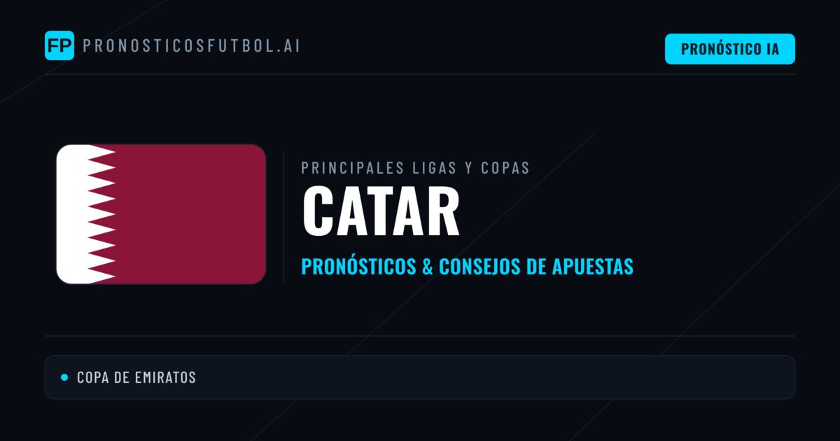 Pronósticos deportivos de Catar y consejos de apuestas