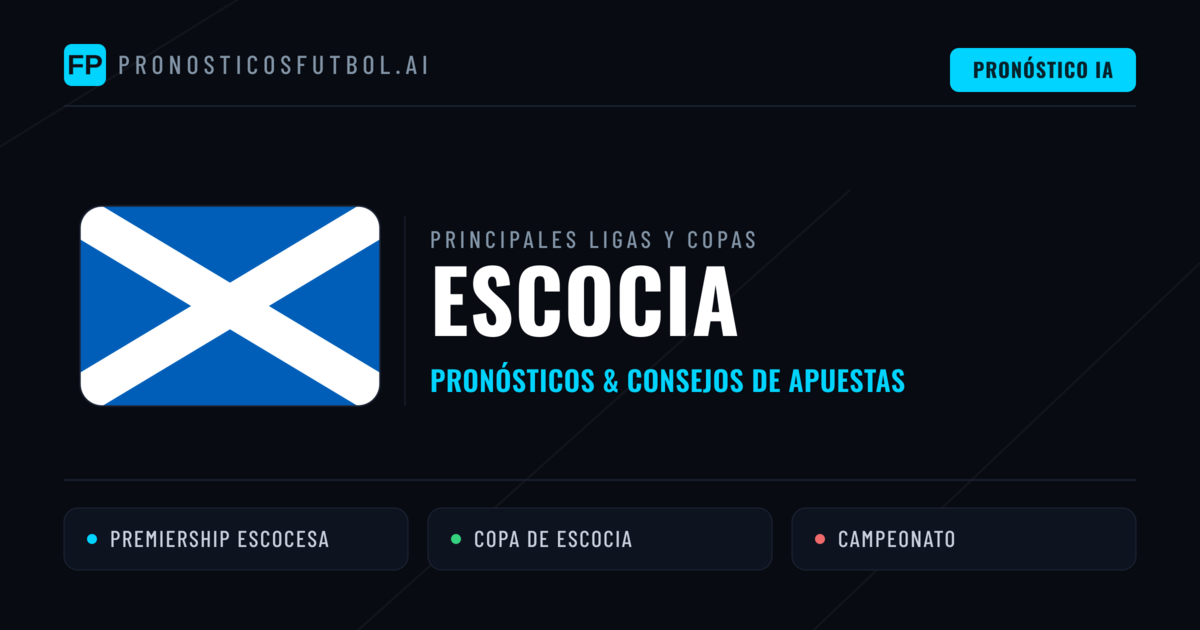 Pronósticos deportivos de Escocia y consejos de apuestas
