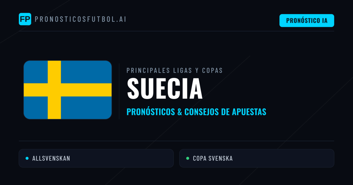 Pronósticos deportivos de Suecia y consejos de apuestas