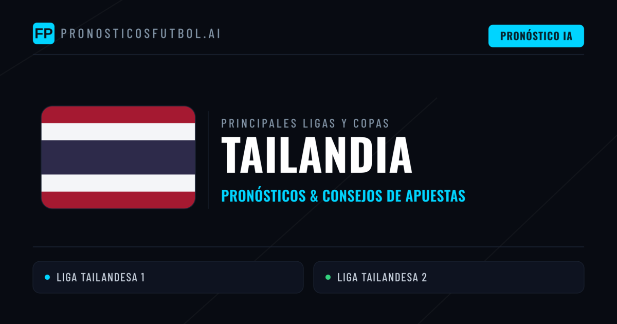 Pronósticos deportivos de Tailandia y consejos de apuestas