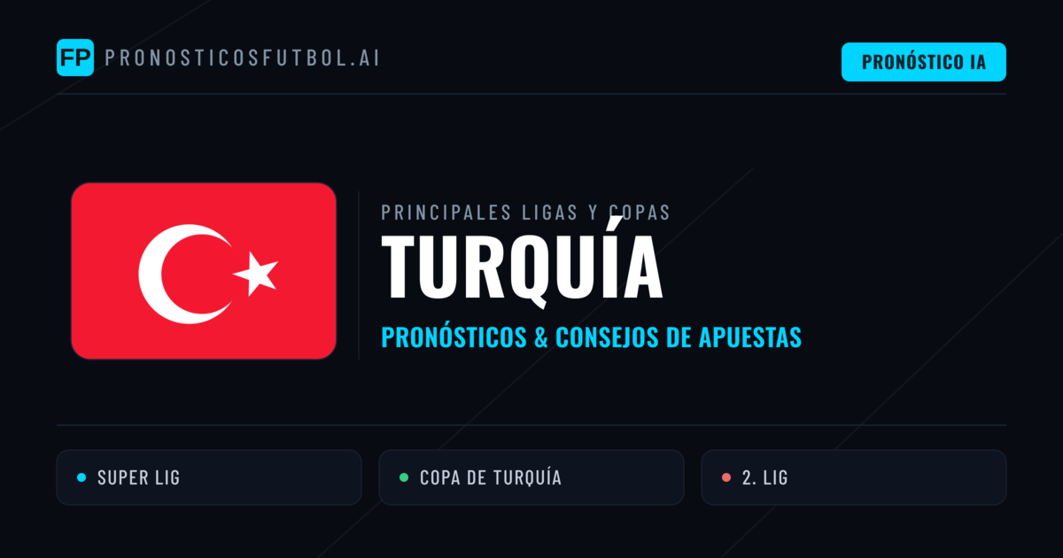 Pronósticos deportivos de Turquía y consejos de apuestas