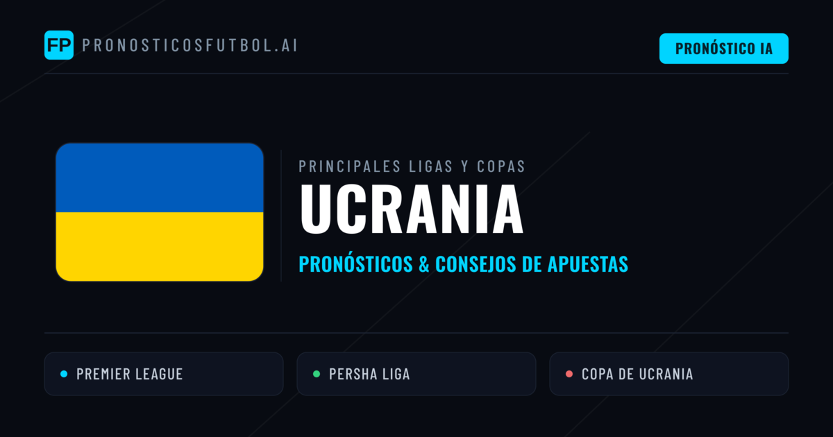 Pronósticos deportivos de Ucrania y consejos de apuestas