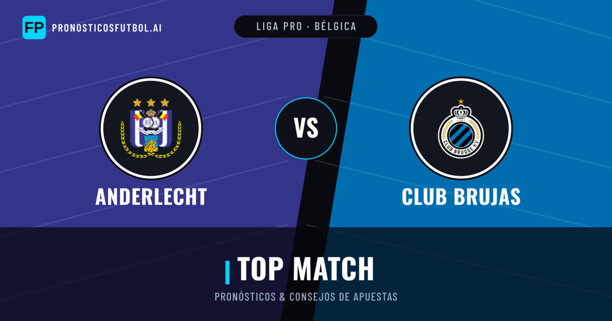 Anderlecht vs Club Brujas Pronósticos y estadísticas