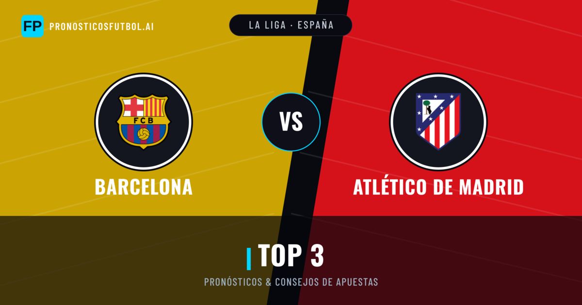 Barcelona vs Atlético de Madrid Pronósticos y estadísticas