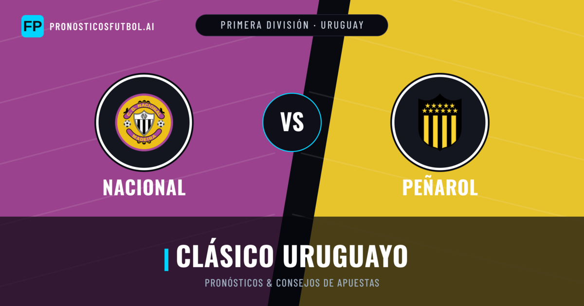 Nacional vs Peñarol Pronósticos y estadísticas