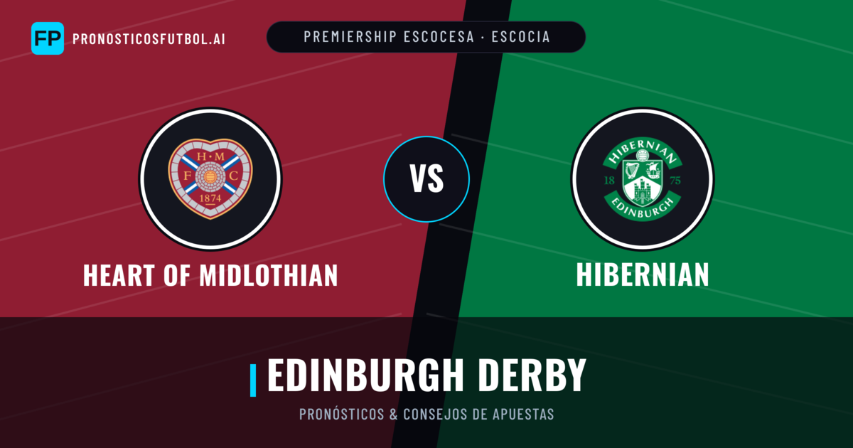 Heart of Midlothian vs Hibernian Pronósticos y estadísticas