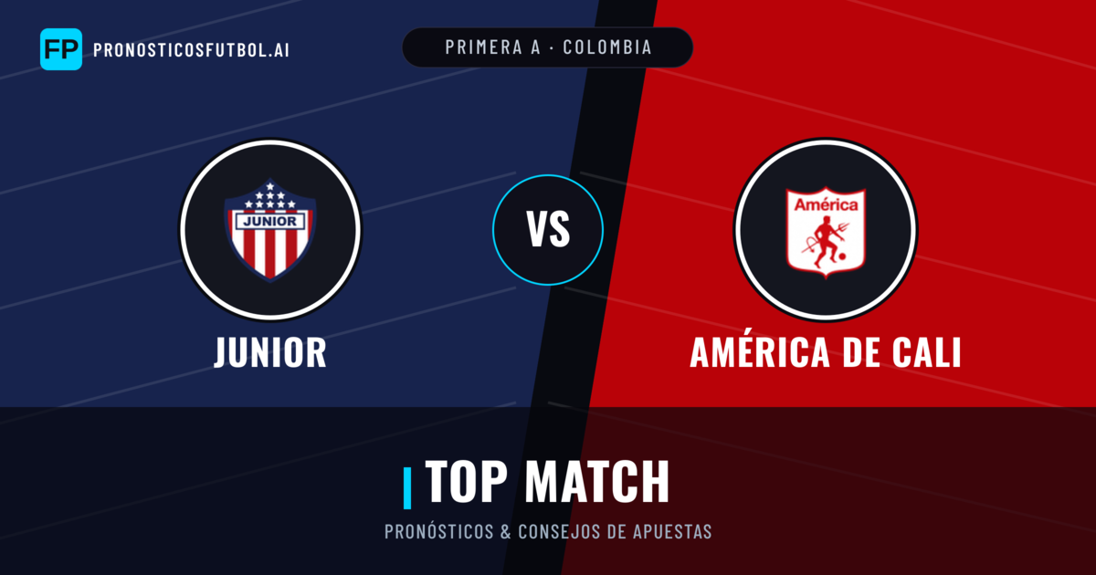 Junior vs América de Cali Pronósticos y estadísticas