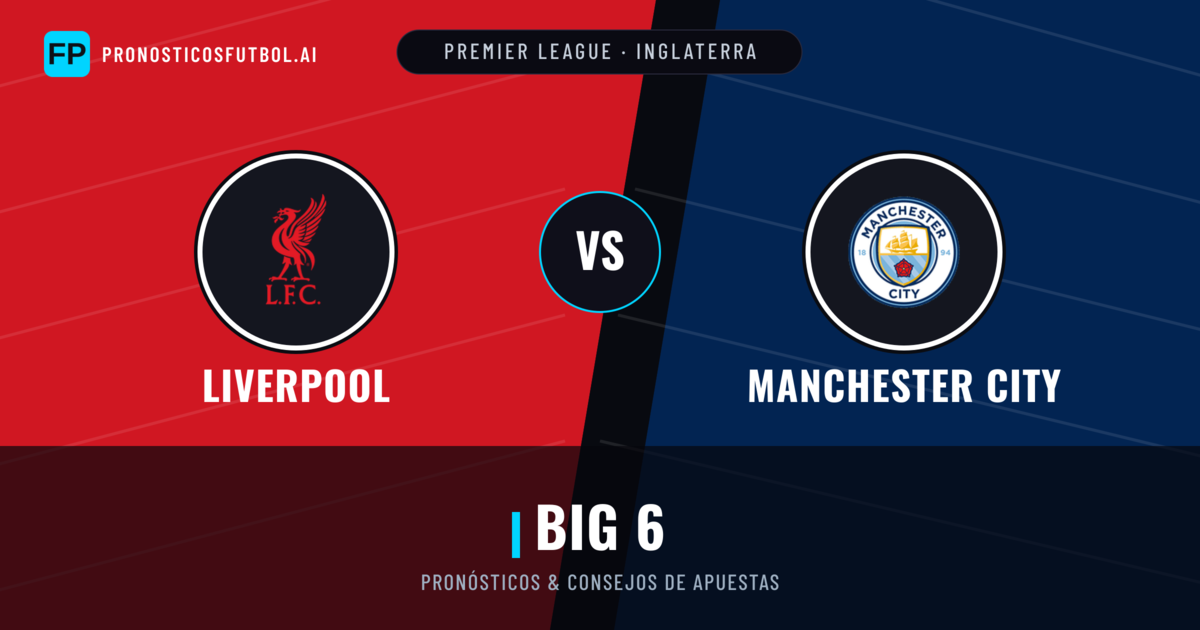 Liverpool vs Manchester City Pronósticos y estadísticas