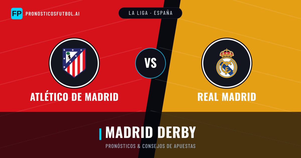 Atlético de Madrid vs Real Madrid Pronósticos y estadísticas