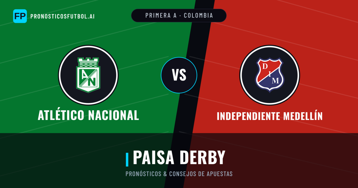 Atlético Nacional vs Independiente Medellín Pronósticos y estadísticas