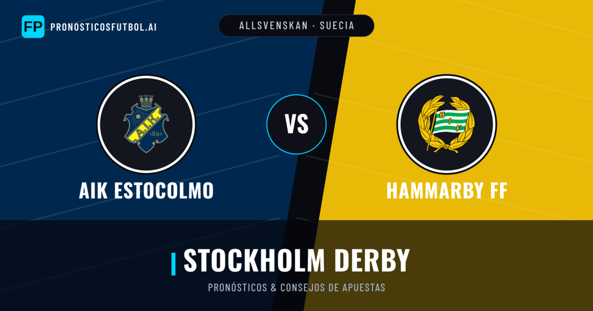 AIK Estocolmo vs Hammarby FF Pronósticos y estadísticas