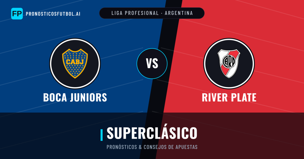 Boca Juniors vs River Plate Pronósticos y estadísticas