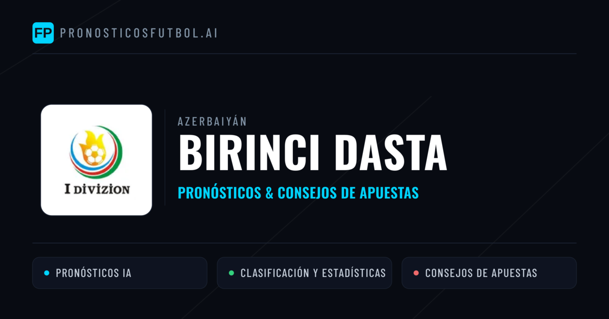 Azerbaiyán Birinci Dasta Pronósticos y consejos de apuestas