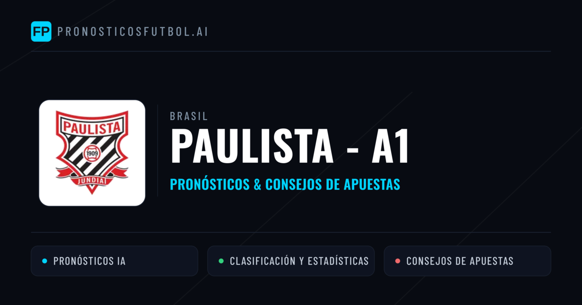 Brasil Paulista - A1 Pronósticos y consejos de apuestas