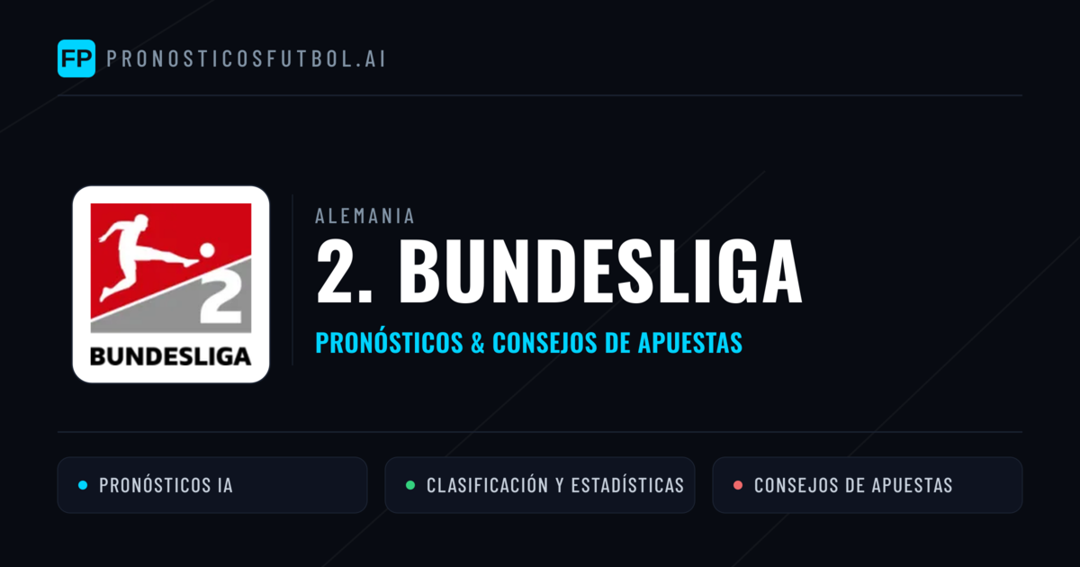 Alemania 2. Bundesliga Pronósticos y consejos de apuestas