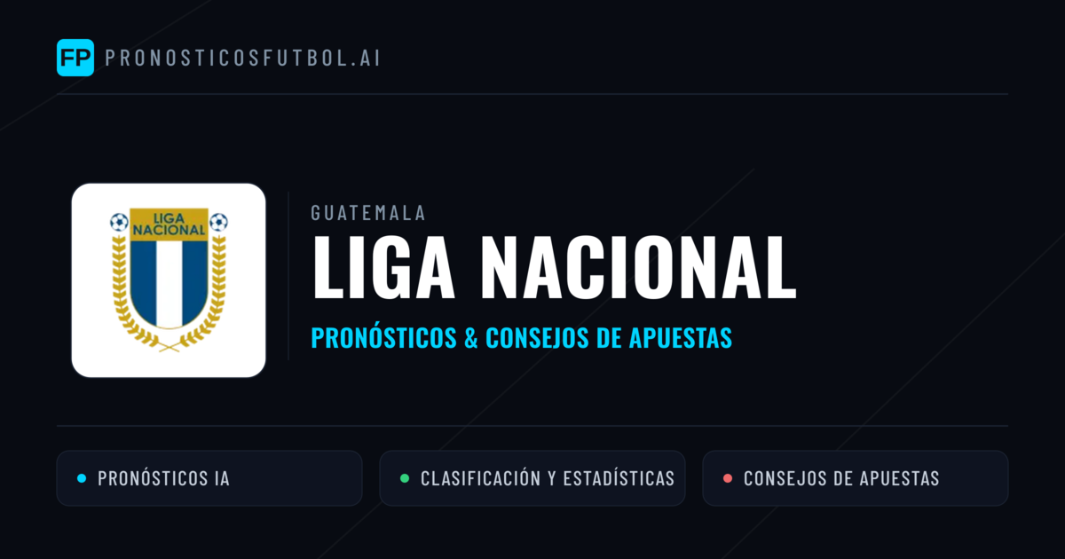 Guatemala Liga Nacional Pronósticos y consejos de apuestas