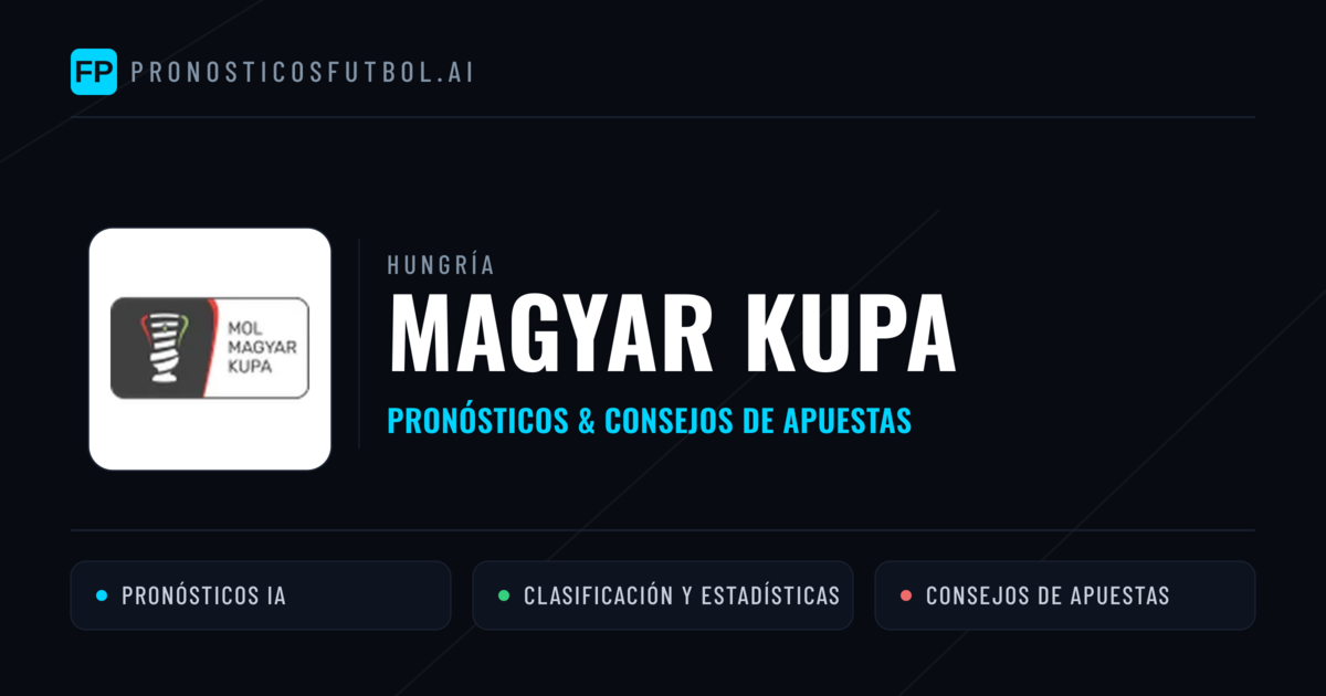 Hungría Magyar Kupa Pronósticos y consejos de apuestas