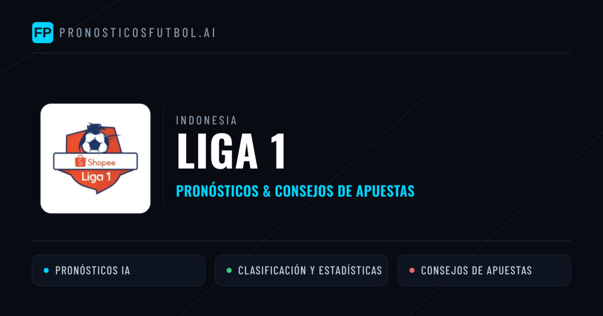Indonesia Liga 1 Pronósticos y consejos de apuestas