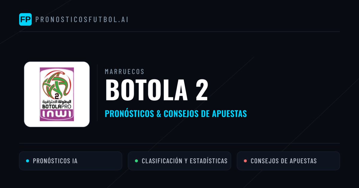 Marruecos Botola 2 Pronósticos y consejos de apuestas