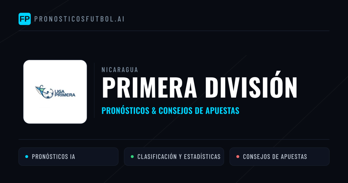 Nicaragua Primera División Pronósticos y consejos de apuestas