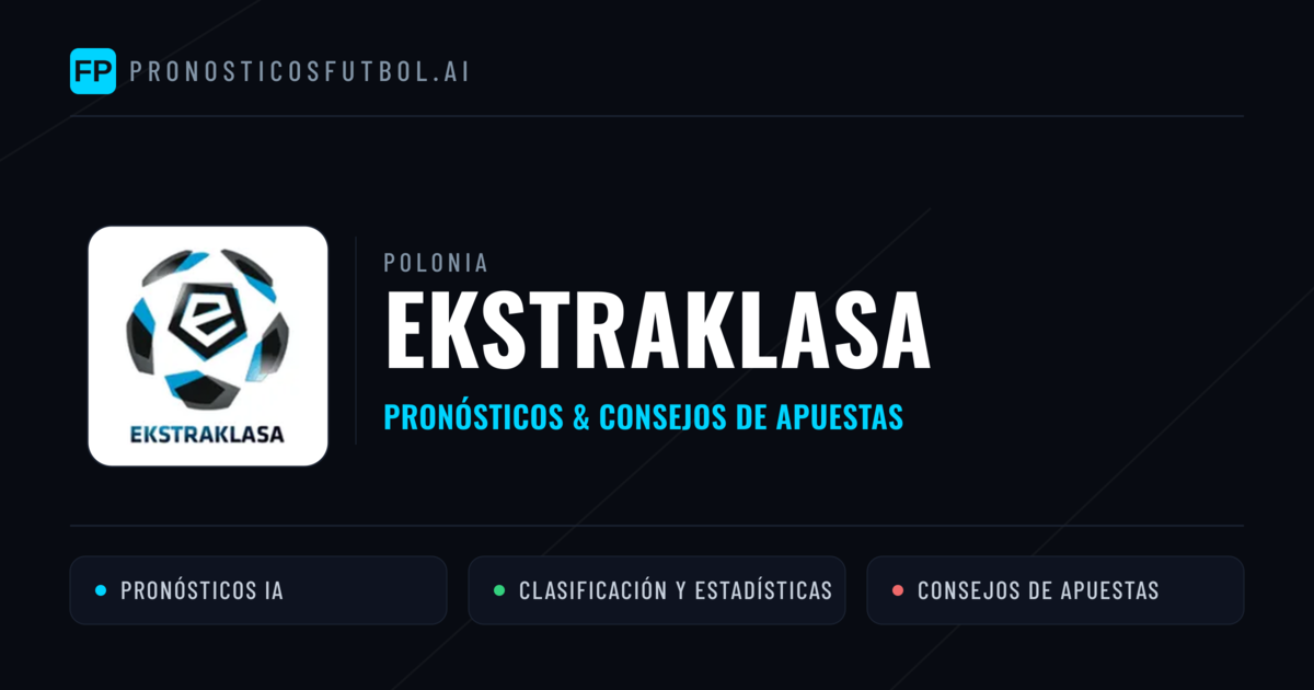 Polonia Ekstraklasa Pronósticos y consejos de apuestas