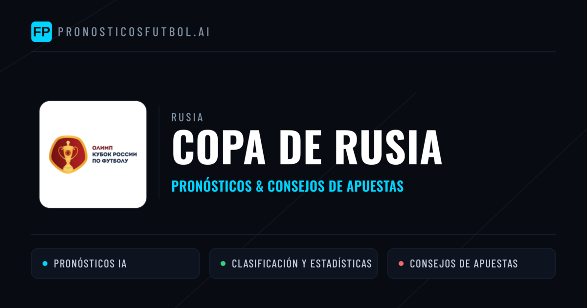 Rusia Copa de Rusia Pronósticos y consejos de apuestas