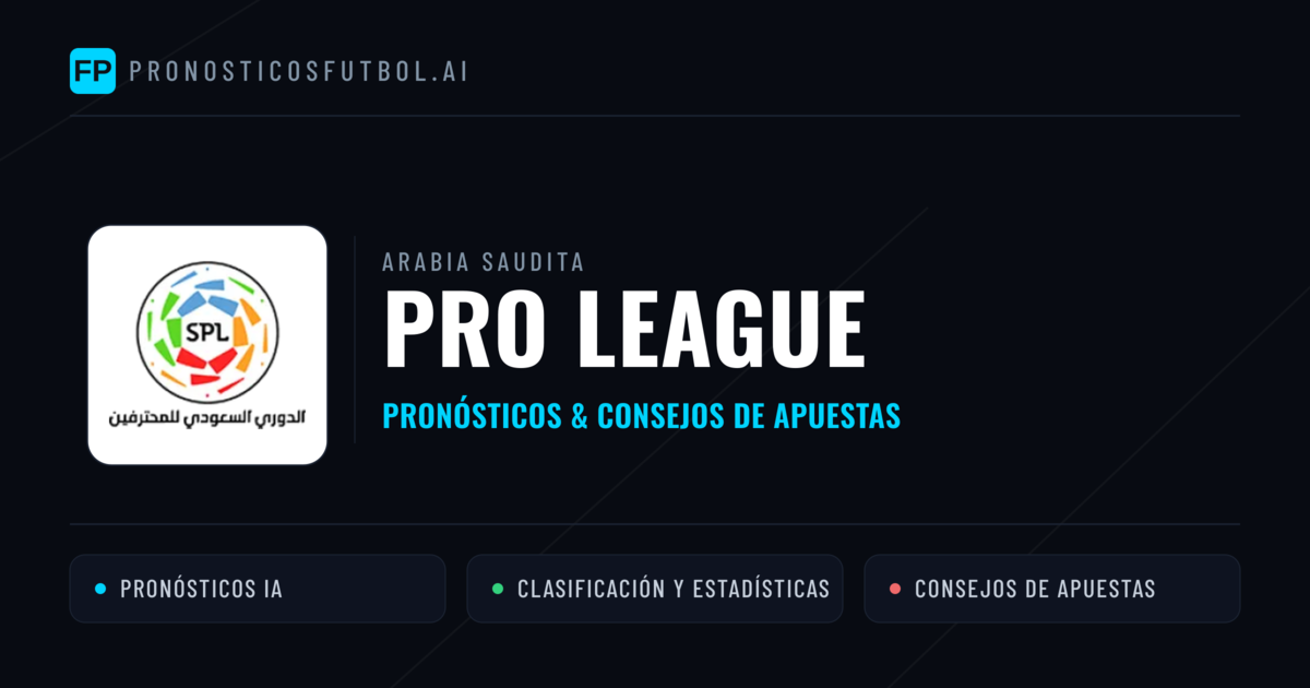 Arabia Saudita Pro League Pronósticos y consejos de apuestas