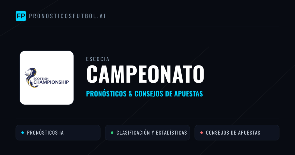 Escocia Campeonato Pronósticos y consejos de apuestas
