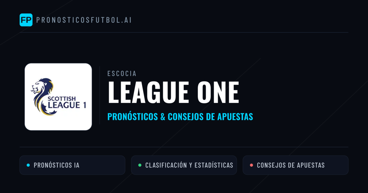 Escocia League One Pronósticos y consejos de apuestas