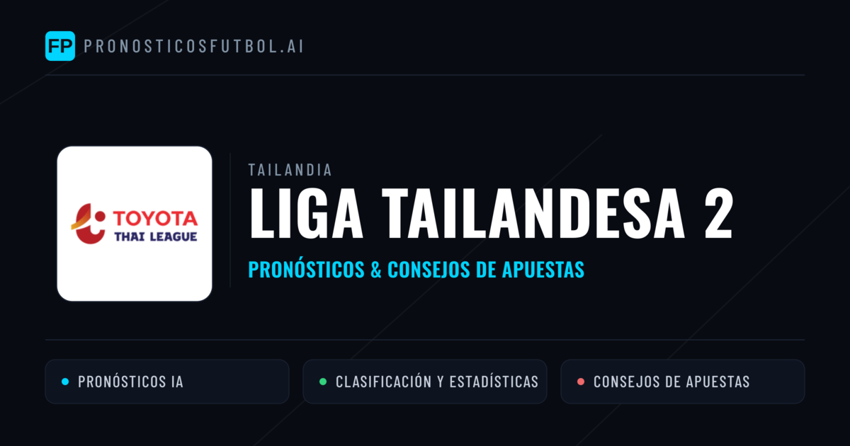 Tailandia Liga Tailandesa 2 Pronósticos y consejos de apuestas