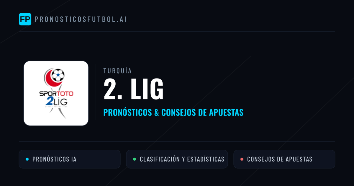 Turquía 2. Lig Pronósticos y consejos de apuestas
