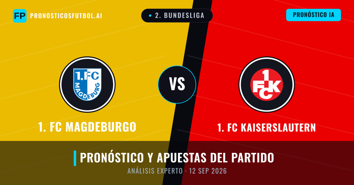 1. FC Magdeburgo vs 1. FC Kaiserslautern — pronóstico y previa del partido