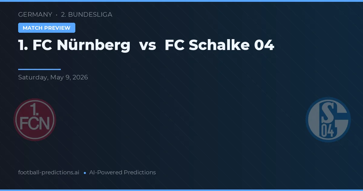 1. FC Núremberg vs FC Schalke 04 — pronóstico y previa del partido