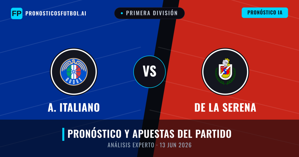 A. Italiano vs De La Serena — pronóstico y previa del partido