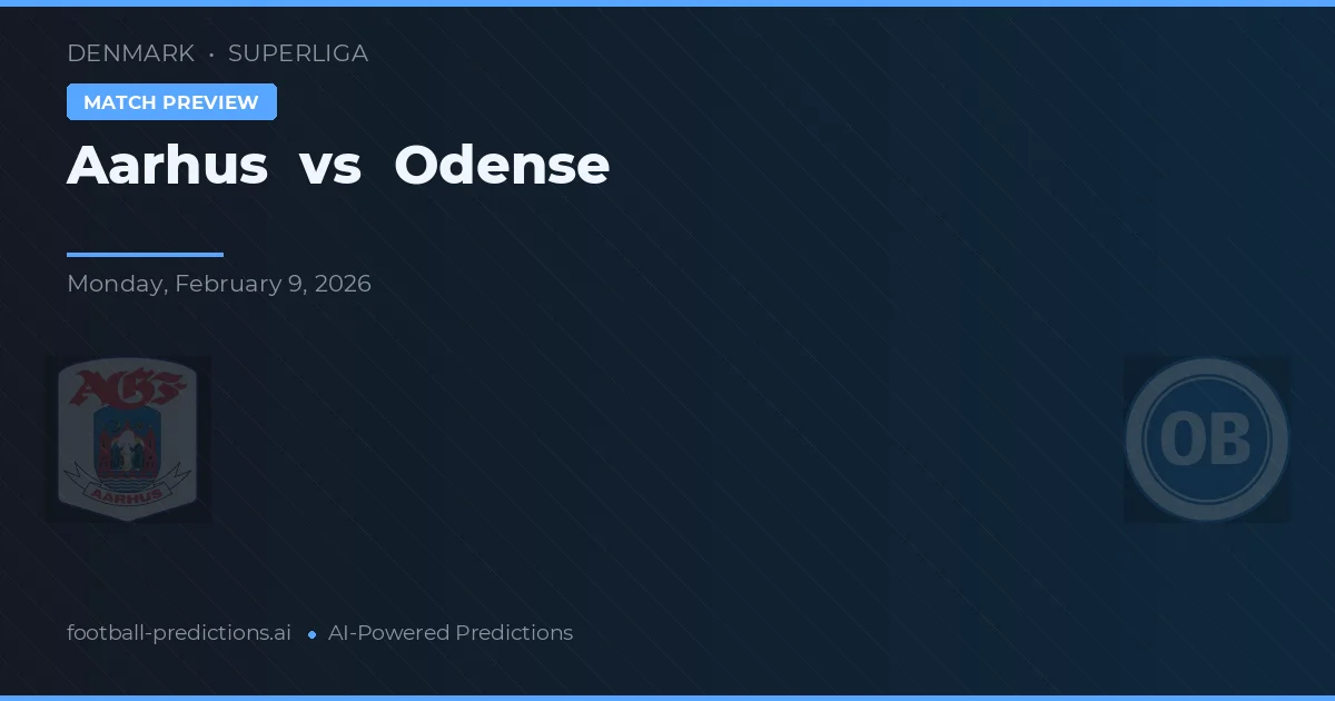Aarhus vs Odense — pronóstico y previa del partido