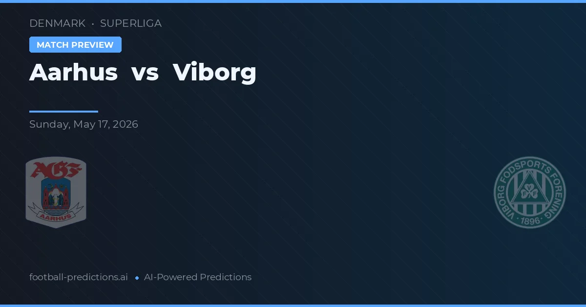 Aarhus vs Viborg — pronóstico y previa del partido