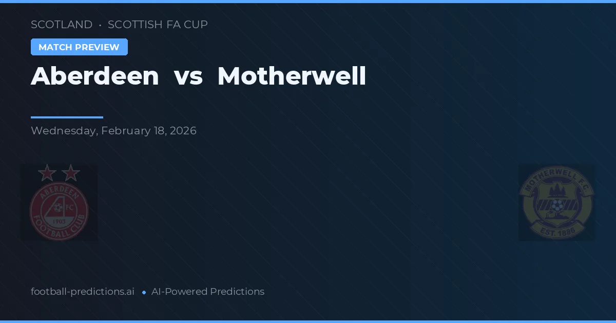 Aberdeen vs Motherwell — pronóstico y previa del partido