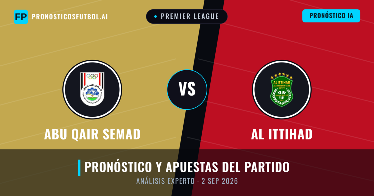 Abu Qair Semad vs Al Ittihad — pronóstico y previa del partido
