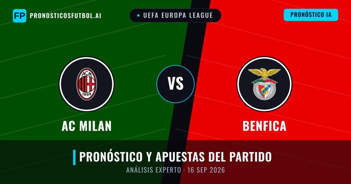 AC Milan vs Benfica — pronóstico y previa del partido