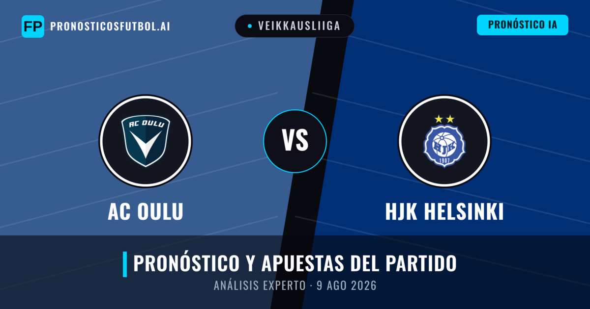 AC Oulu vs HJK Helsinki — pronóstico y previa del partido