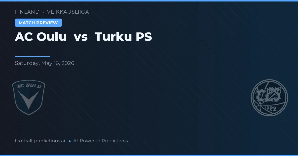 AC Oulu vs Turku PS — pronóstico y previa del partido