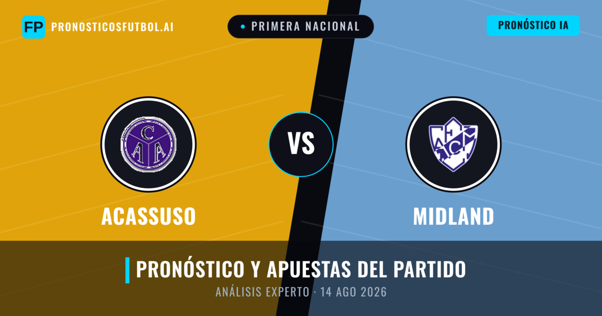 Acassuso vs Midland — pronóstico y previa del partido
