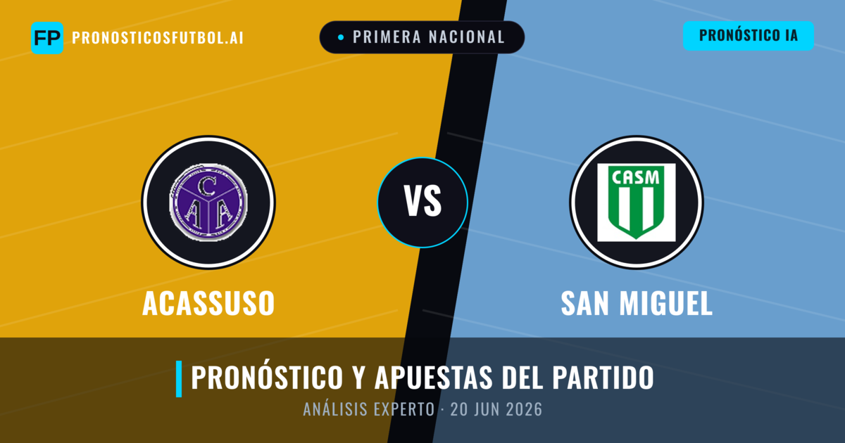 Acassuso vs San Miguel — pronóstico y previa del partido