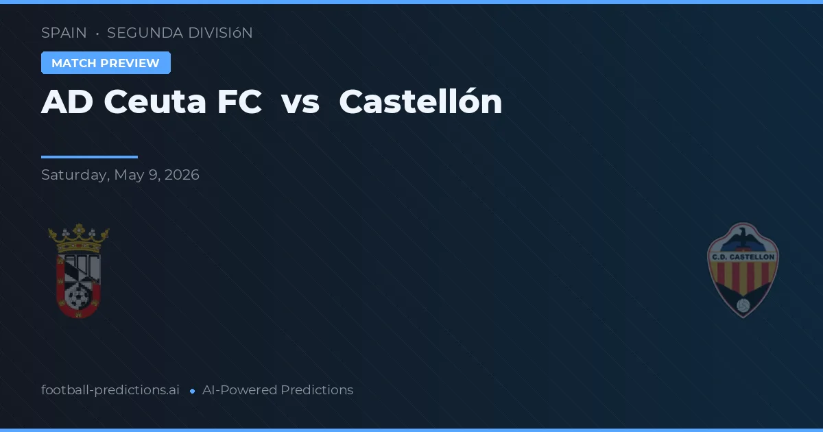 Ceuta FC vs Castellón — pronóstico y previa del partido