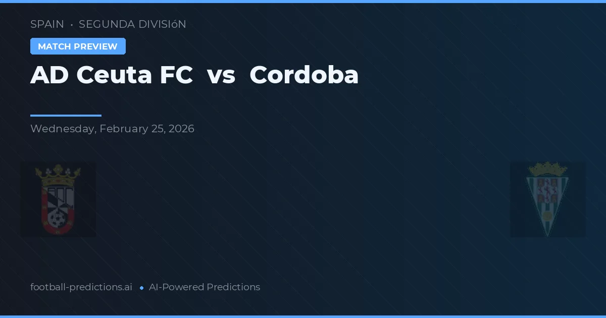 Ceuta FC vs Córdoba — pronóstico y previa del partido
