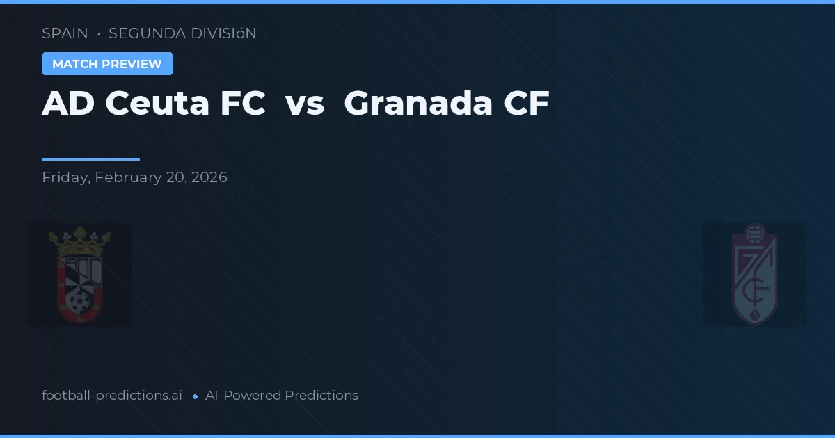Ceuta FC vs Granada CF — pronóstico y previa del partido