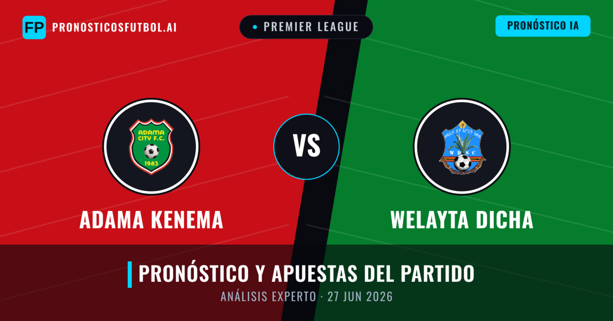 Adama Kenema vs Welayta Dicha — pronóstico y previa del partido