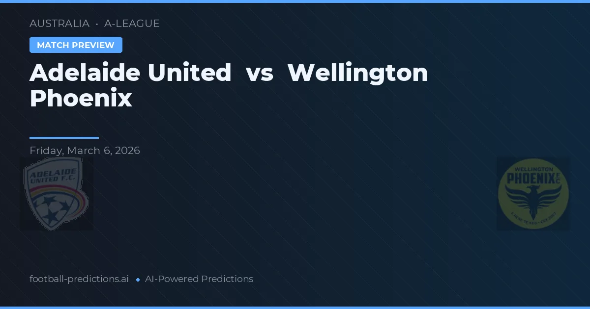 Adelaide United vs Wellington Phoenix — pronóstico y previa del partido