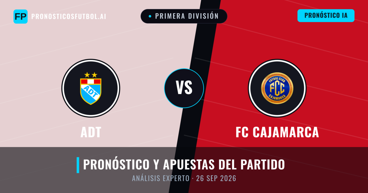 ADT vs FC Cajamarca — pronóstico y previa del partido